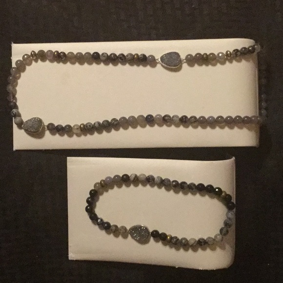 Silpada Ode to Geode Necklace and Bracelet - Picture 3 of 3